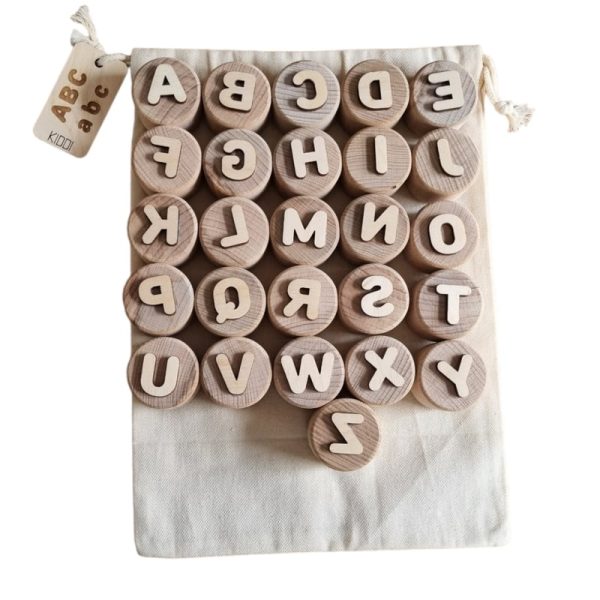 Houten Stempels Letters Clay Obscuur